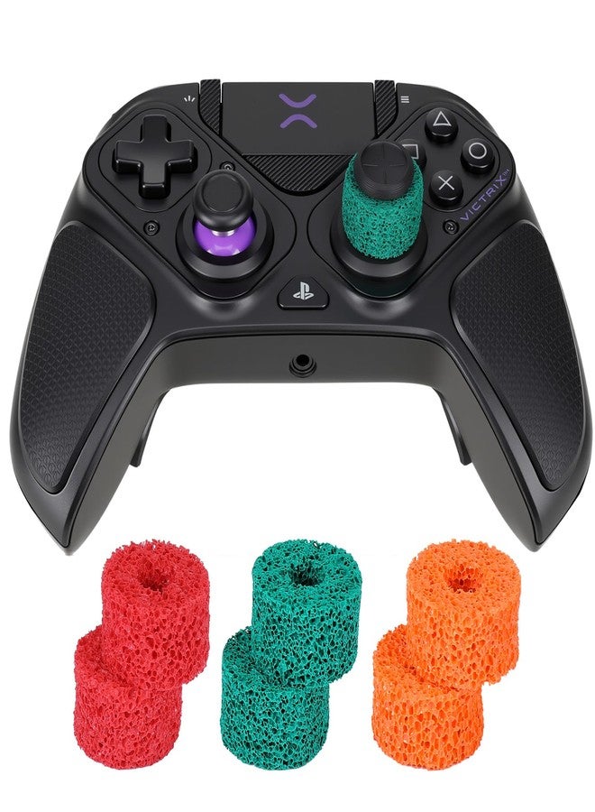 Epindon FPS Aim Assist Rings | Precision Motion Control for Victrix Pro BFG/Xbox Elite Series 2/1 Controllers (Green/Red/Orange; Made for Long Stick) 6-Pack - Image 3